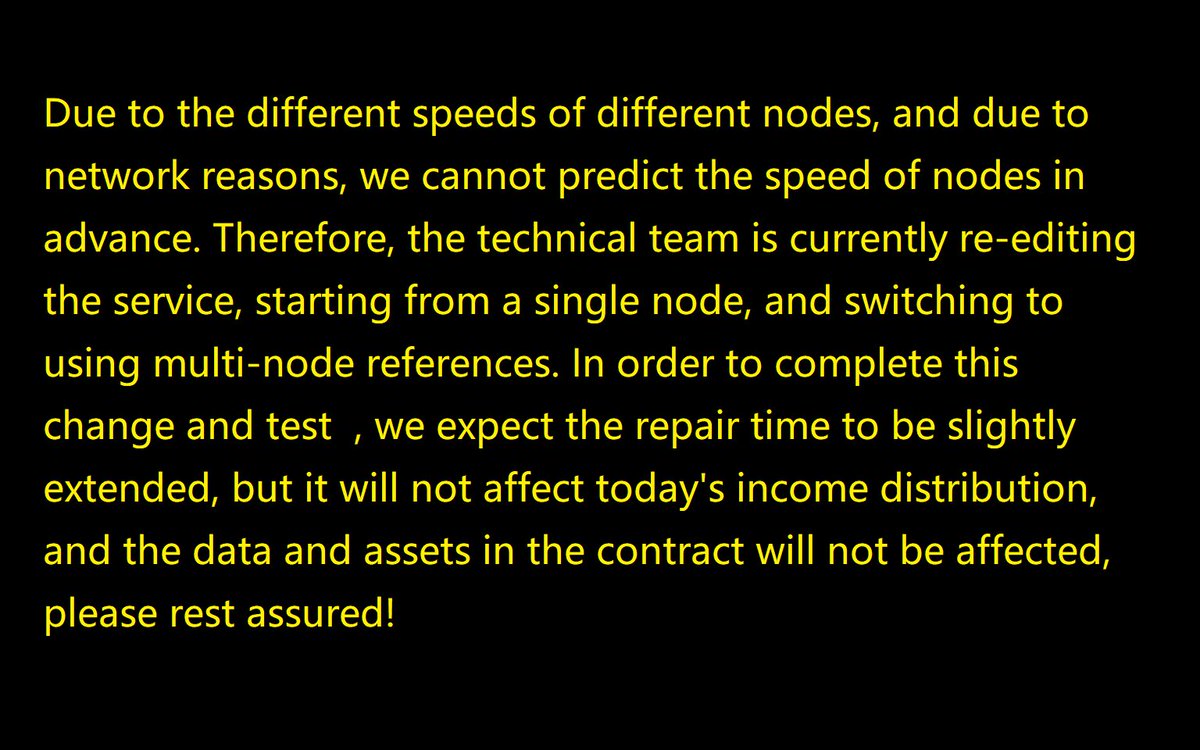 Thank you for your trust and support, please check the announcement