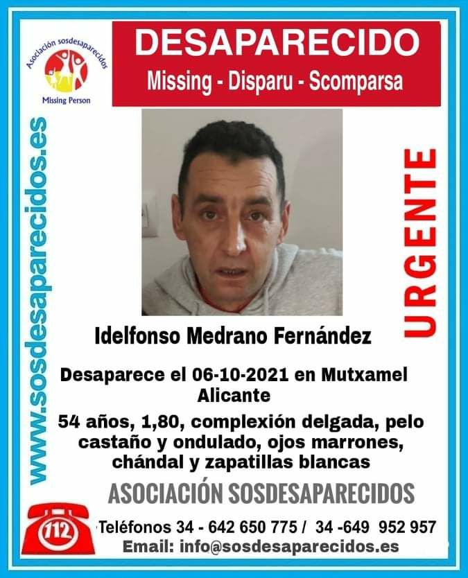 sosdesaparecido's tweet photo. 🆘 DESAPARECIDO
Continúa desparecido
#Desaparecidos #sosdesaparecidos #Missing #España #Mutxamel #Alicante https://t.co/6BEwhD1Zpp