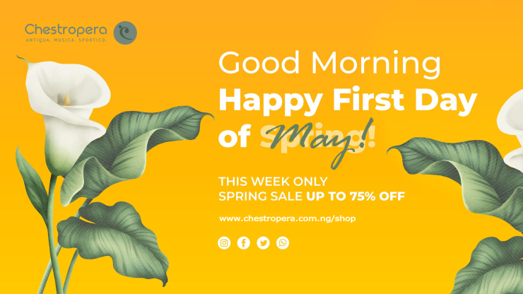 It's spring time! 🤓

Get all offers at 75% off from Chestropera THIS WEEK.

🍟Music class
🍟Music scores
🍟Art classes
🍟Art commissions
🍟Sport classes

Visit buff.ly/3nb6jpf to grab your offer! 🎁