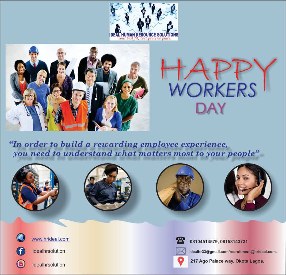 hr_ideal's tweet photo. Get the Right hands, Do right by them and watch them Grow

Happy Workers Day to Everyone….!!!!! 

Idealhr Cares…!!!

#workersday #workersday2023 #humanresources #humancapital #employeeengagement #employeeexperience #employeeneeds #idealhr #idealhrsolutions https://t.co/ab4K8ucm2F