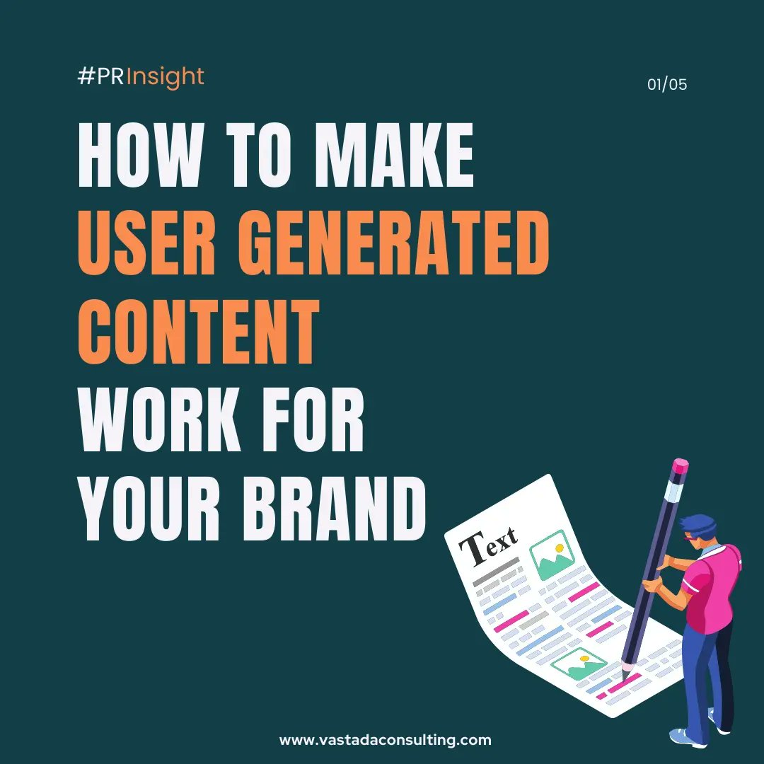 vastadaC's tweet photo. Let your customers speak for you! 📣 Discover the secrets to utilizing user-generated content to enhance your brand's #publicrelations strategy. 📈 From customer reviews to social media posts, let your audience help tell your story. 🤝

#UGC #BrandPR #CommunityPower #PR https://t.co/QswsA8RwOG