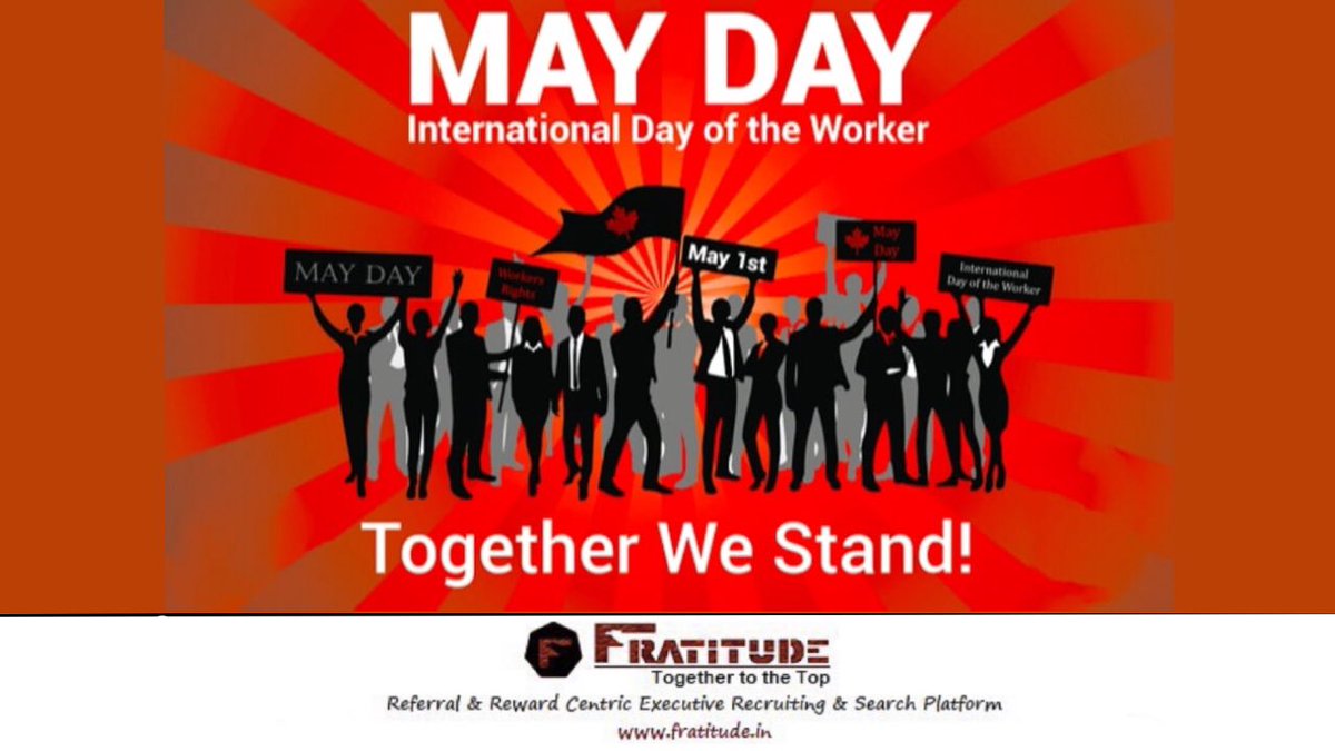 fratitudeTA's tweet photo. International Workers Day

@ https://t.co/VCrX10XSl3

.
.
.
#fratitude #gratitude #internationalworkersday2023 #1stmay #celebration #india #startup #recruitment #consultancy #jobreferrals https://t.co/ZC8wji1pjV