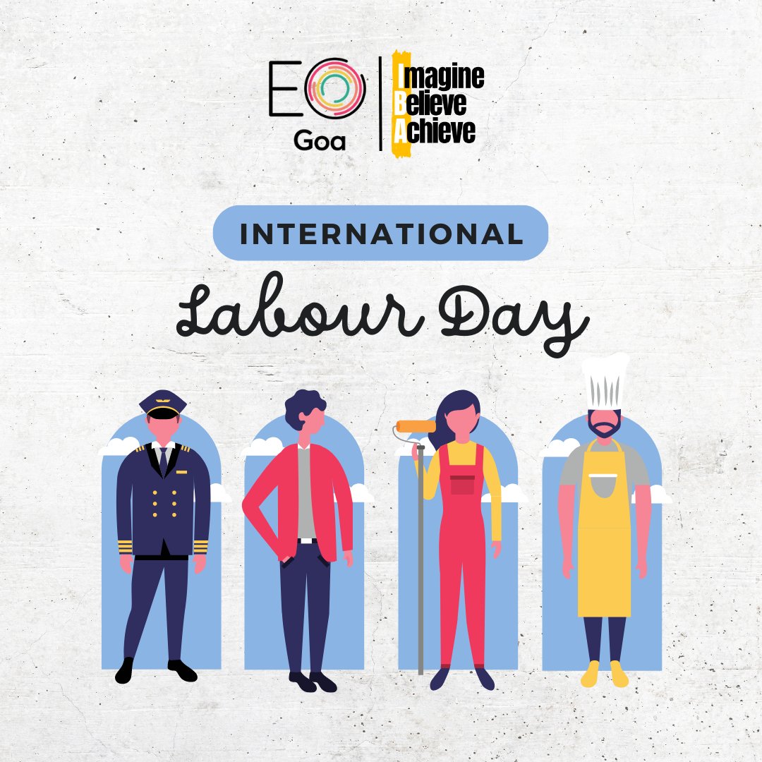 When you work hard for something, you enjoy the success it brings to you the most.

Warm greetings from the #EOGoaFamily, this International Labour Day!

#ImagineBelieveAchieve #InternationalLabourDay