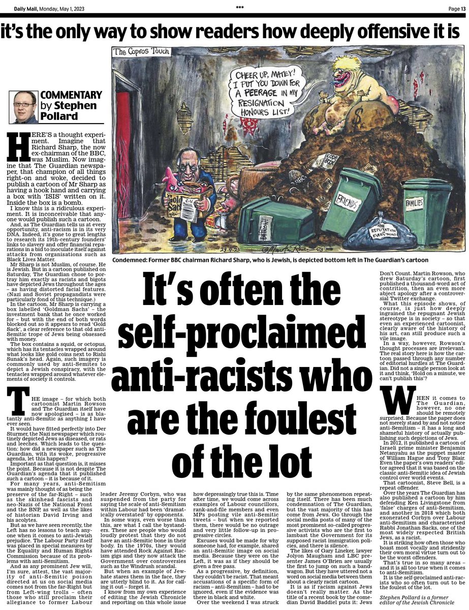 My column on that Guardian cartoon…