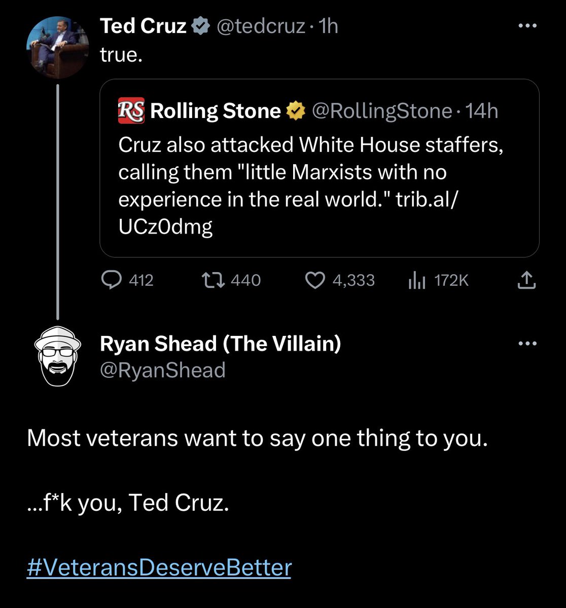 I’m just sayin’. 🤷🏻‍♂️

#VeteransDeserveBetter