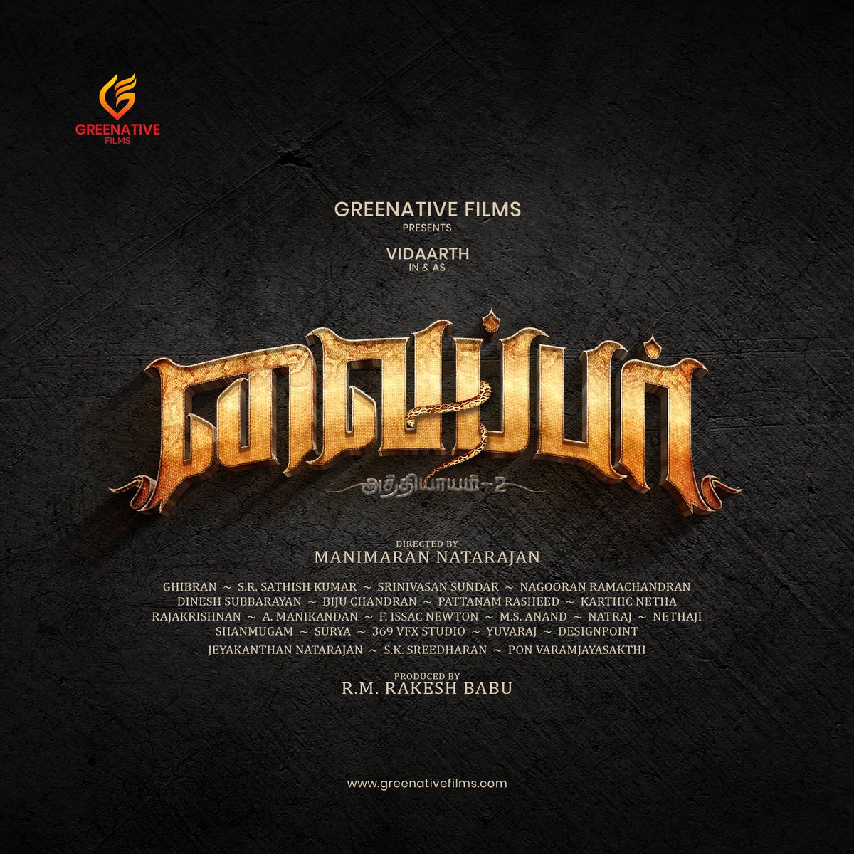 manimarannatraj's tweet photo. The title of
@vidaarth_actor
's upcoming crime-investigation thriller #Viper @greenativefilm 

Direction @mn_manimaran
Produce @Rmrakeshbabu
Music @GhibranOfficial
DOP #srsathishkumar https://t.co/k9aingLfnA