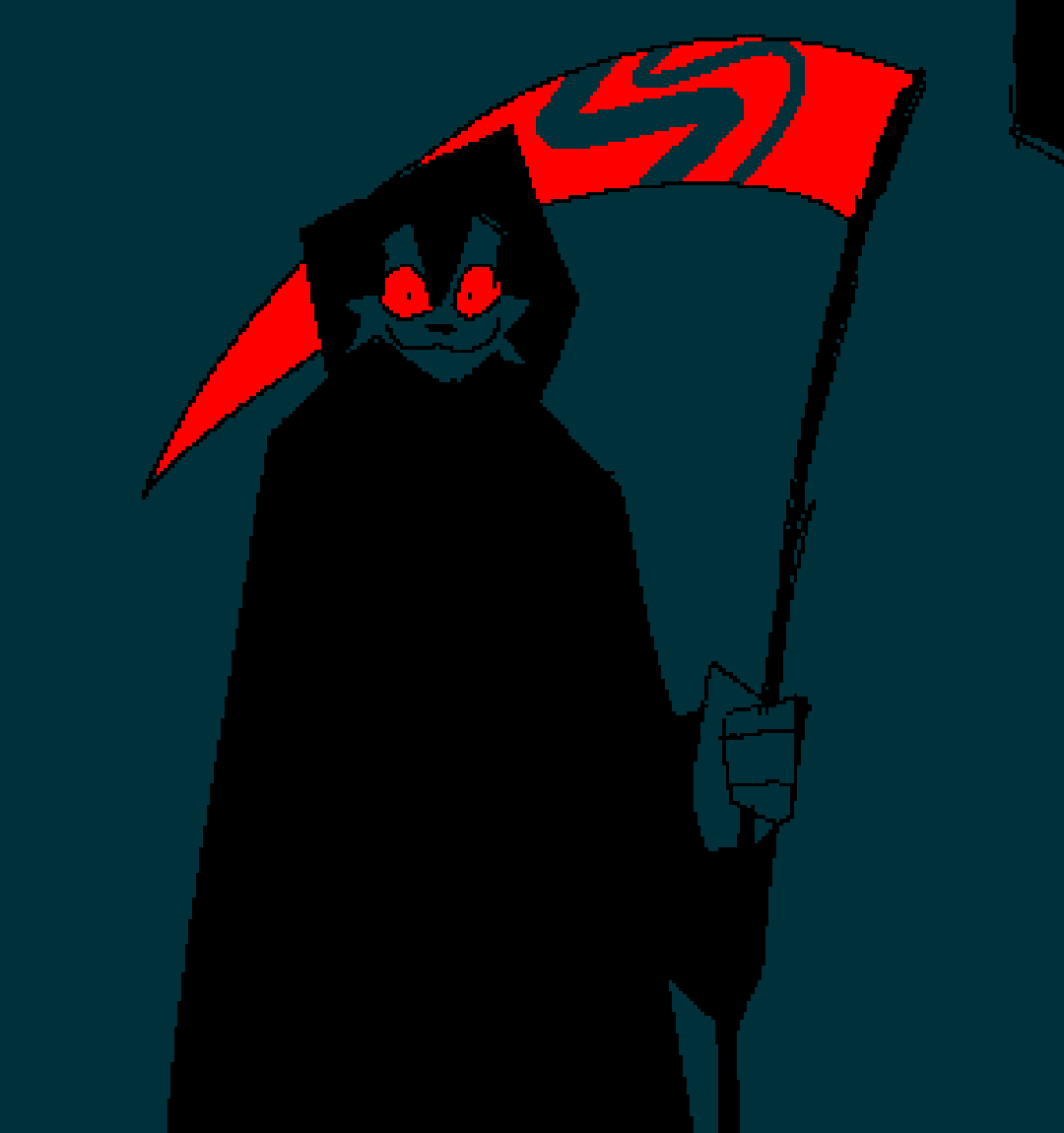 GamerSillee's tweet photo. IS THAT THE GRIM REAPER https://t.co/aHol0euSZ8