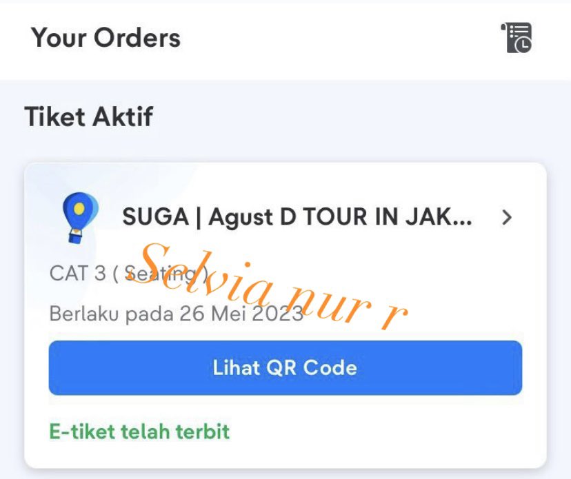 selvianrr's tweet photo. WTS❗️
SUGA AGUSTD CONCERT IN JKT

1 tix day 1 cat 3 QN 4x 
Yang minat boleh dm
Jual karna dapet vip ❤️
Willing to give any prove and detail 

#AgustD_SUGA_jakarta #SUGA_AgustD_TOUR #AgustD_SUGA_Tour_Tickets https://t.co/Zgo8JMqrzh