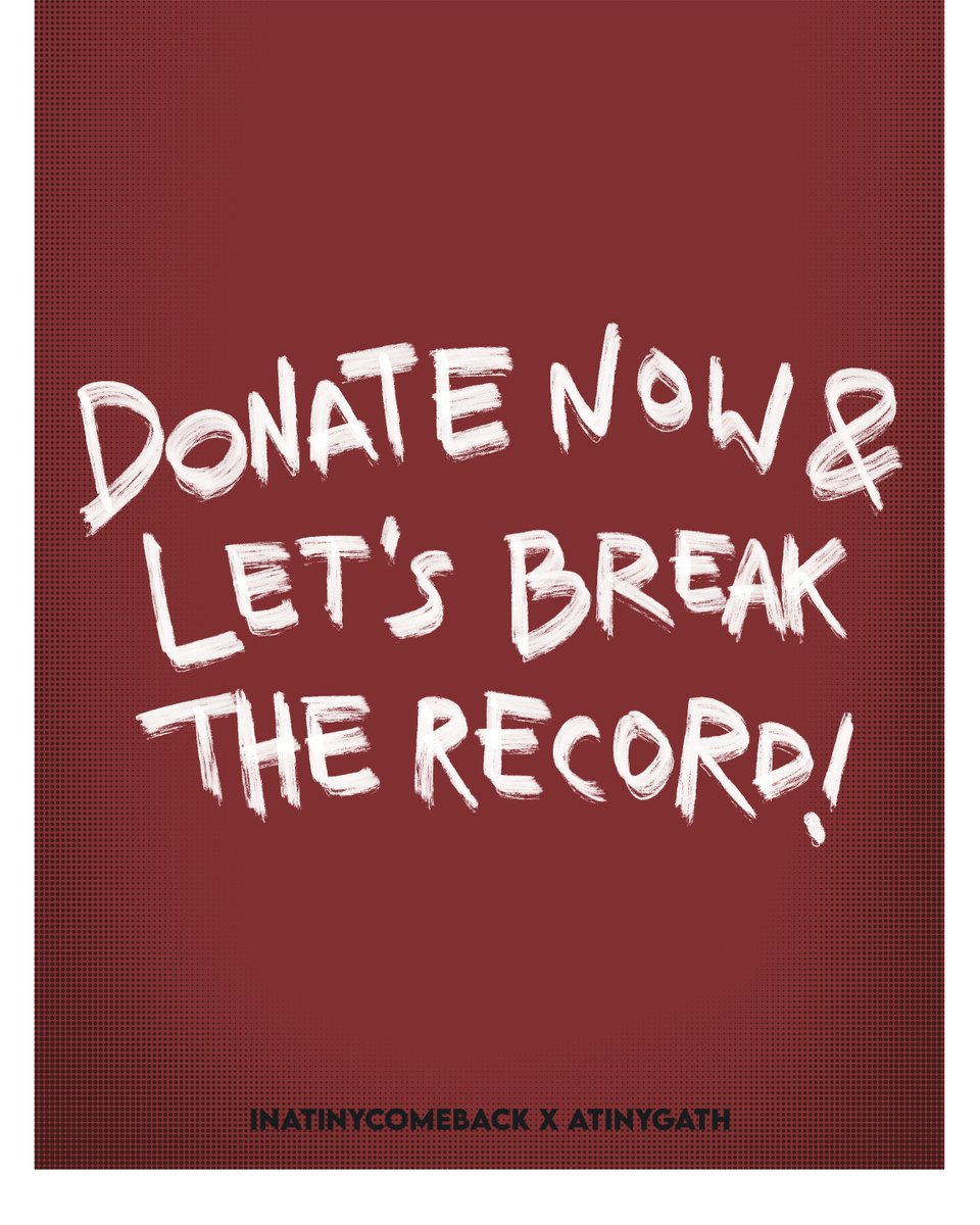 atinygath's tweet photo. Pastikan juga saat kamu sudah berdonasi, kamu memilih merch yang sesuai dengan jumlah donasimu. Jika gak sesuai, nanti mimin pilihin capcipcup sesuai jumlah donasimu.
DONATE NOW AND LET'S BREAK THE RECORD!!
#ATINYBREAKTHERECORDS #ATINYMOVEMENT
@ATEEZOFFICIAL #ATEEZ #에이티즈 https://t.co/AKweq81Qmv