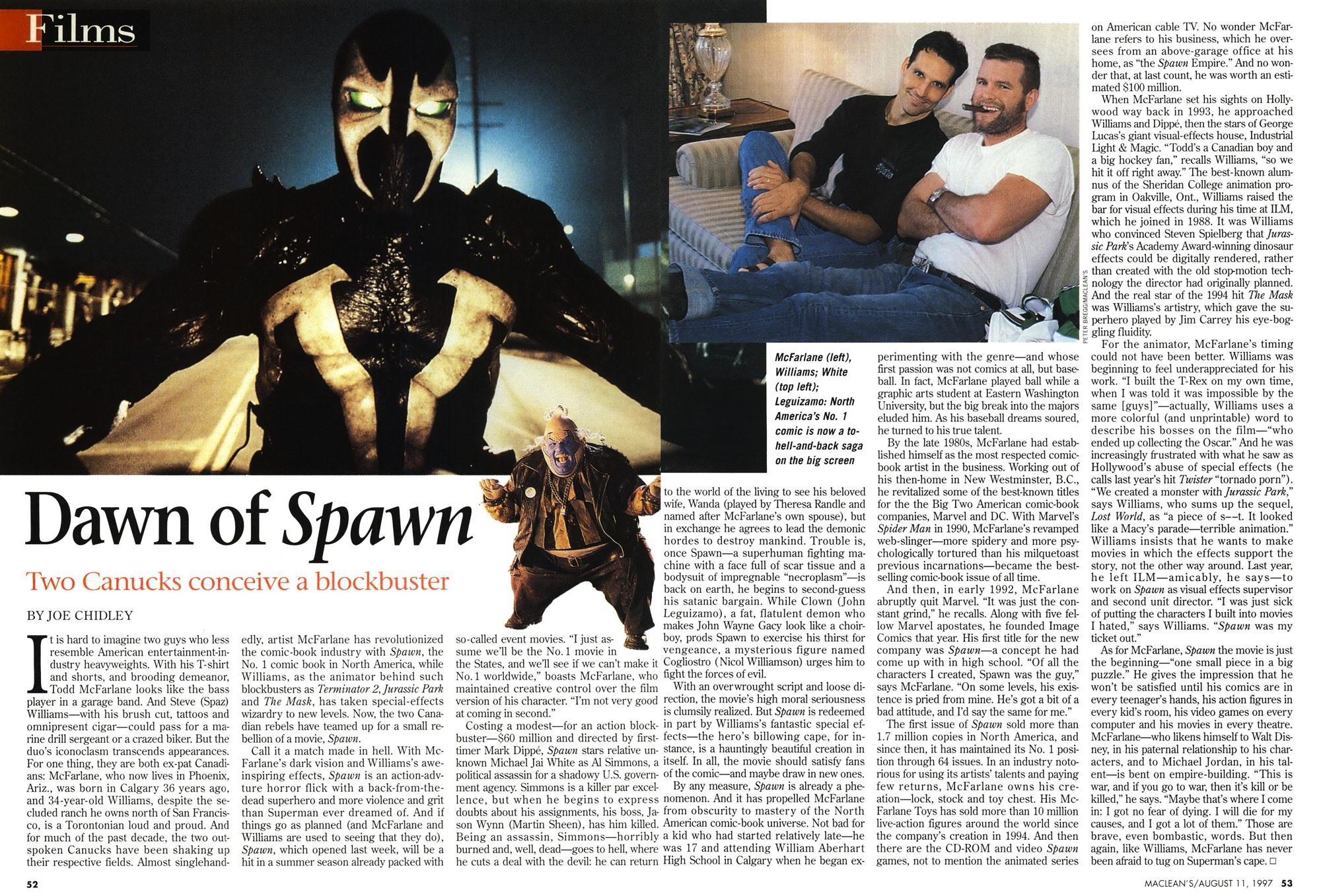 Daily Spawn Archive on X: ""Dawn of Spawn" An article about Spawn: The ...