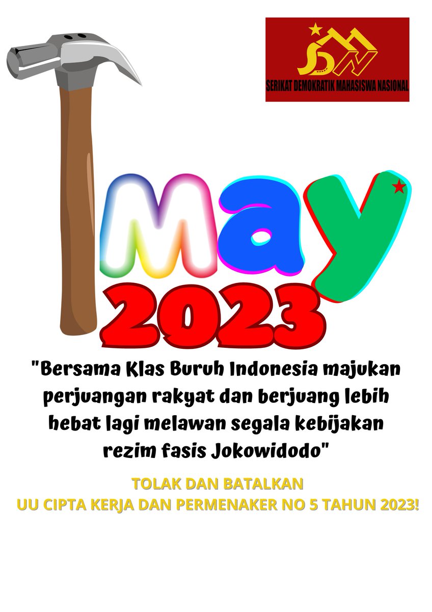 Tidak ada masa depan industrialisasi Nasional, pendidikan gratis, ilmiah, demokratis dan mengabdi kepada rakyat tanpa reforma agraria sejati. 

Penting! syarat mutlak berjuang bersama klas buruh dan kaum tani. 
#SDMN
#berjuangdanjangantakut
#sdmntolakUUciptakerja
#sdmnmayday
