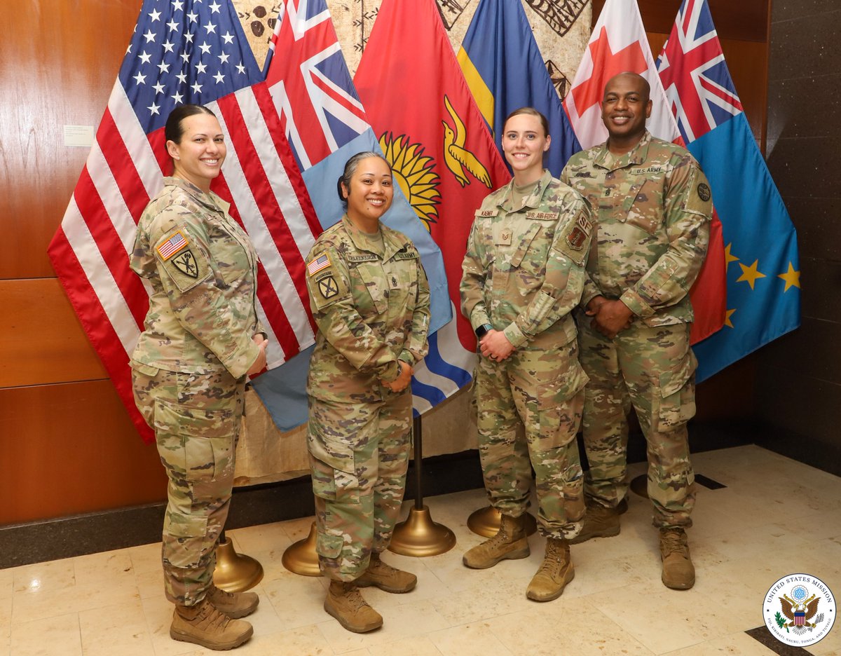 USEmbassySuva's tweet photo. 🇺🇸🪖🇫🇯 Happy to support @Rfmf_Media with a two-week Junior Non-Commissioned Officers Development Course through @NevadaSPP. 

#DYK? Fiji joined the State Partnership Program in 2018 and soldiers recently traveled to Nevada to participate in @NVNationalGuard's Best Warrior Competition!

Read more: https://t.co/DEUanAwxsM

#USwithFiji