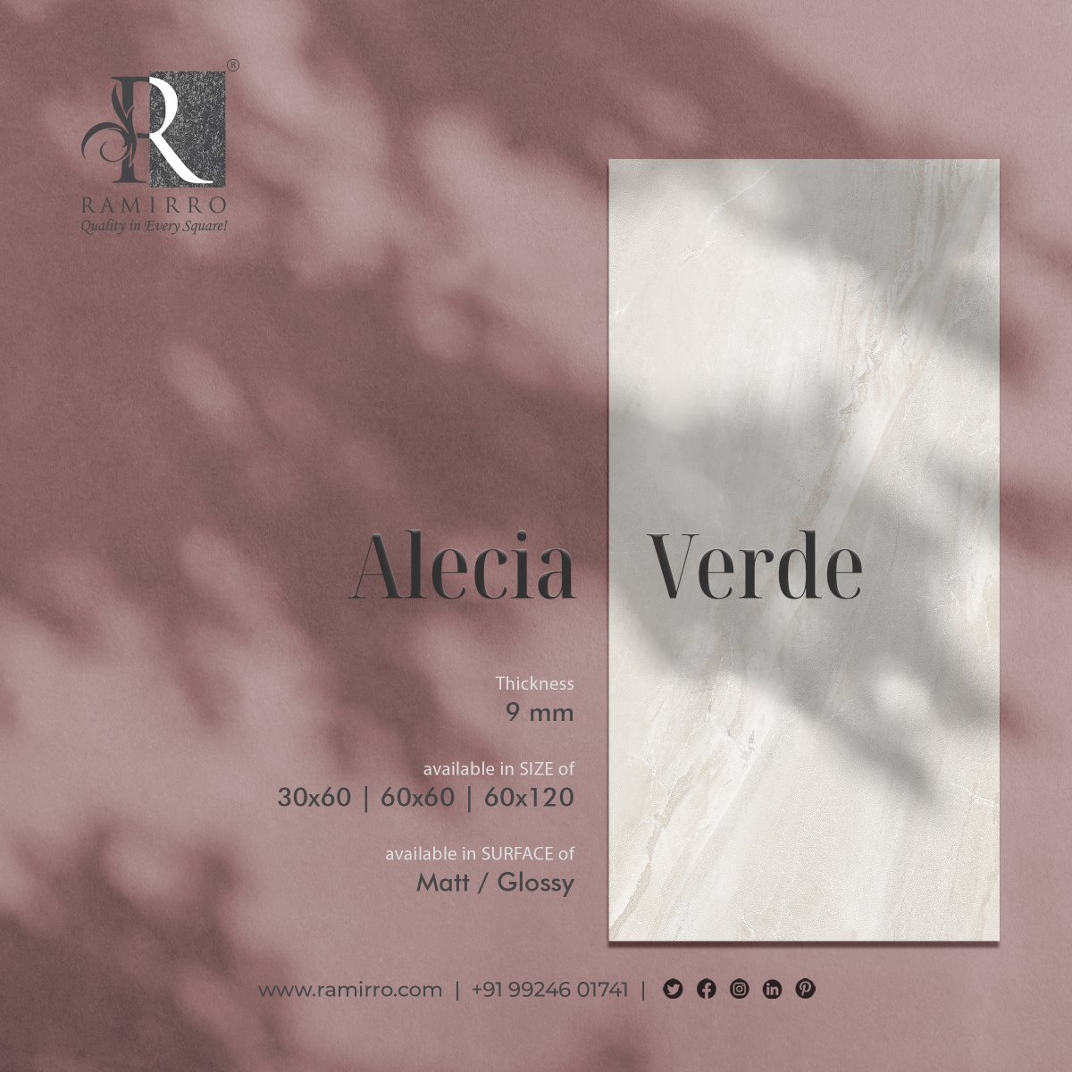 ramirroceramica's tweet photo. The "ALECIA VERDE Silk White Marble Tiles" is an excellent choice in tiles design for floor. Give your home an appealing look with the beautiful.

https://t.co/QAjh8cDsWh

#ramirroceramica #ramirro #ceramica #alecia #verdemarble #aleciamarble #marblelooktiles #WallTiles https://t.co/mSfEwhLvpM