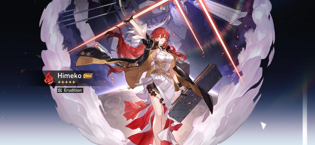 My first 5star in HSR 
Himeko 🙏