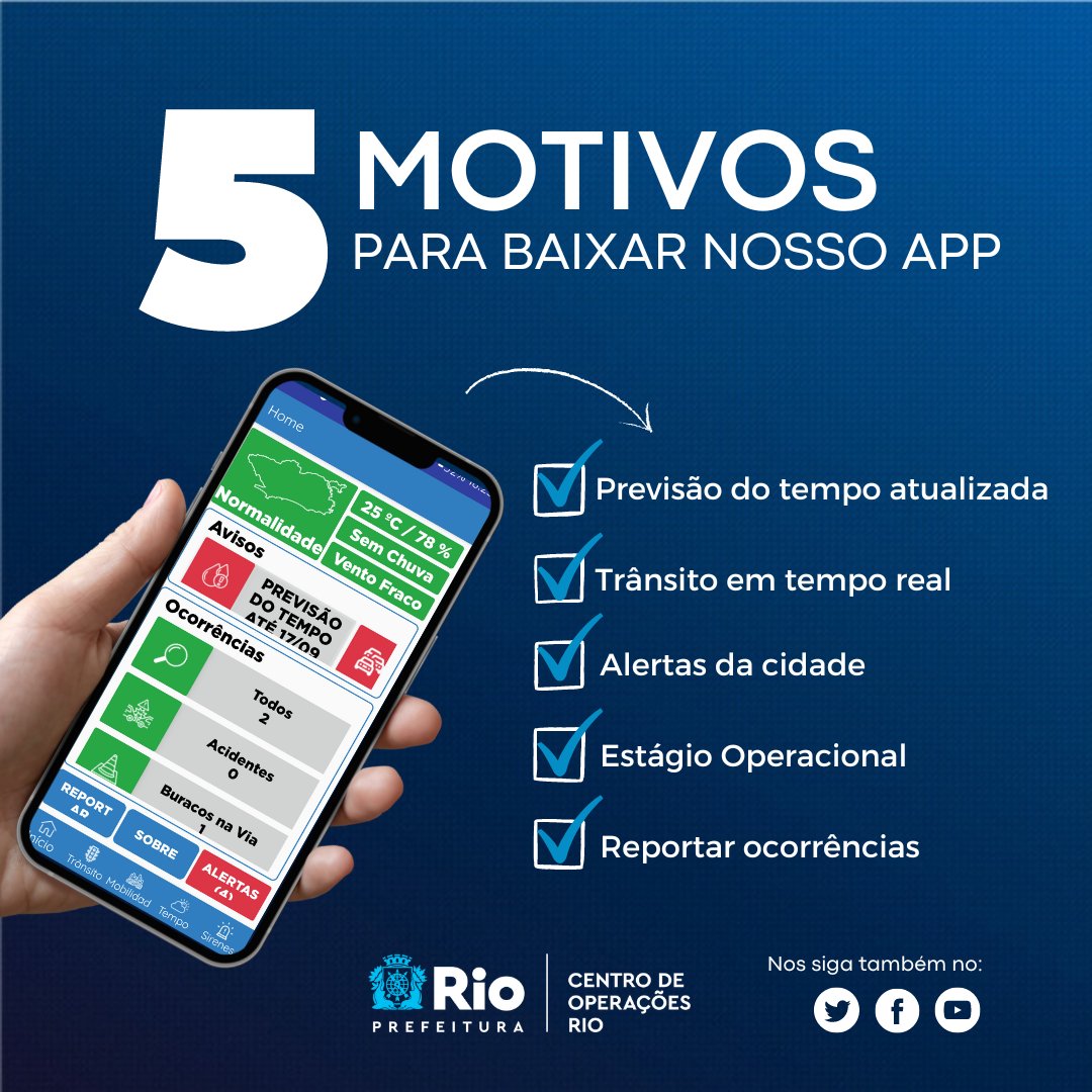 Centro de Operações Rio on X: APP