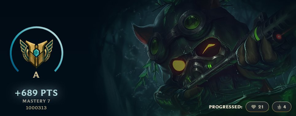 Zaph_Kiel's tweet image. #1mil #masterypoints #teemo
#leagueoflegends