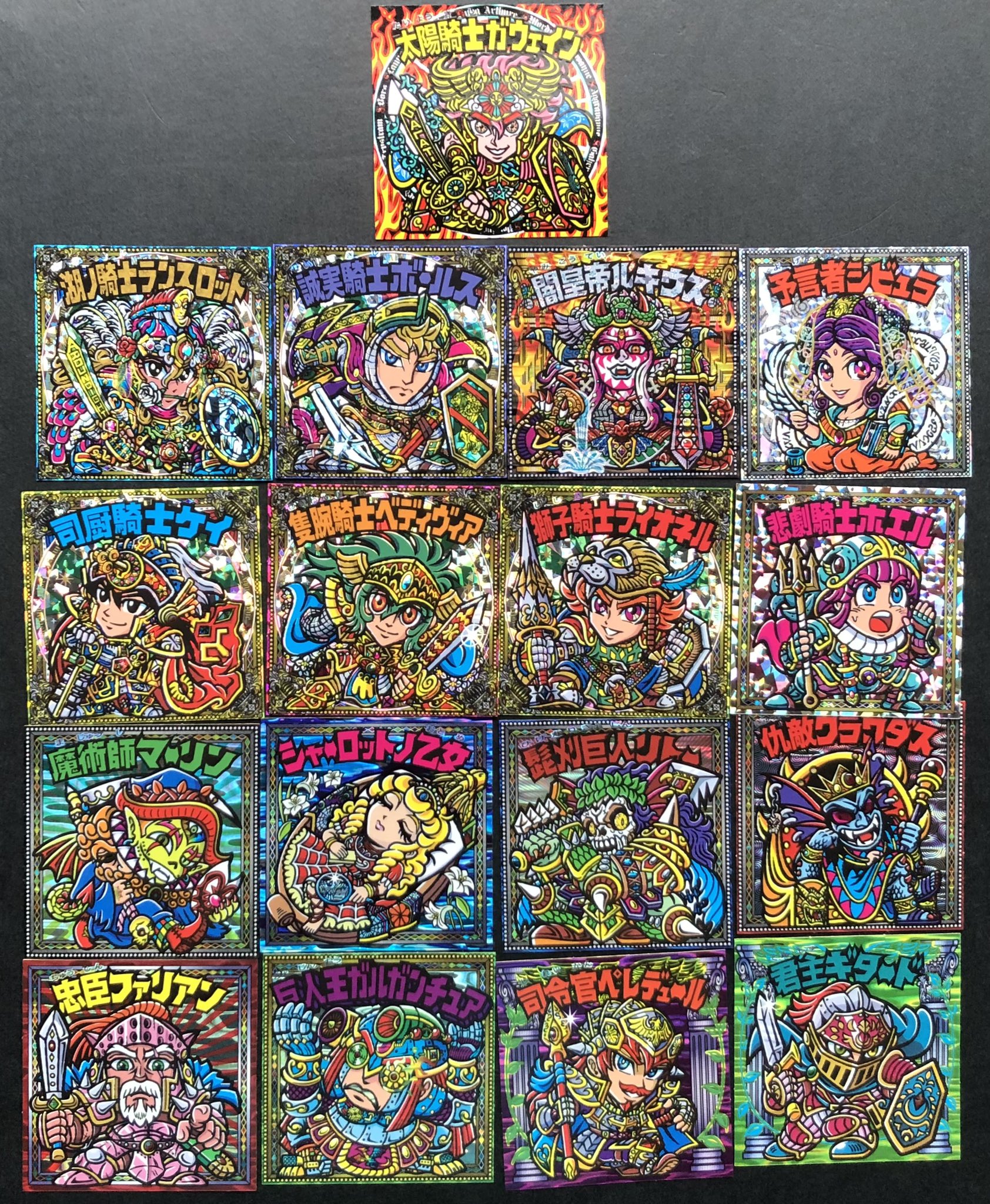 トップ OHT アーサー王伝説 箔シルク卓 2枚 さん家祭り 自作シール