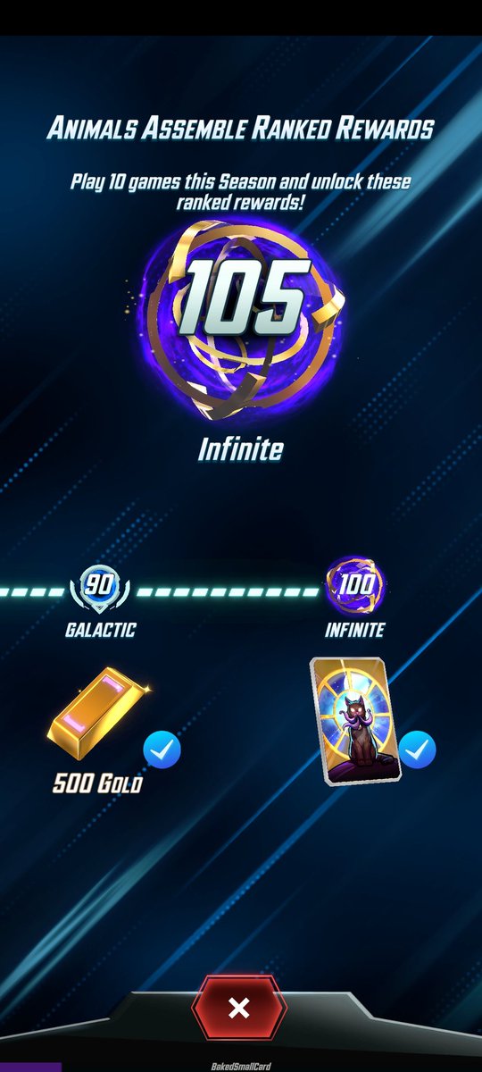 ryanphone19's tweet photo. Made Infinite for the first time! @ACozyGamer 's Evil Zoo deck taking me over the top after some Surfer Move and Sera Monkey @MARVELSNAP https://t.co/reyWrR9xbJ