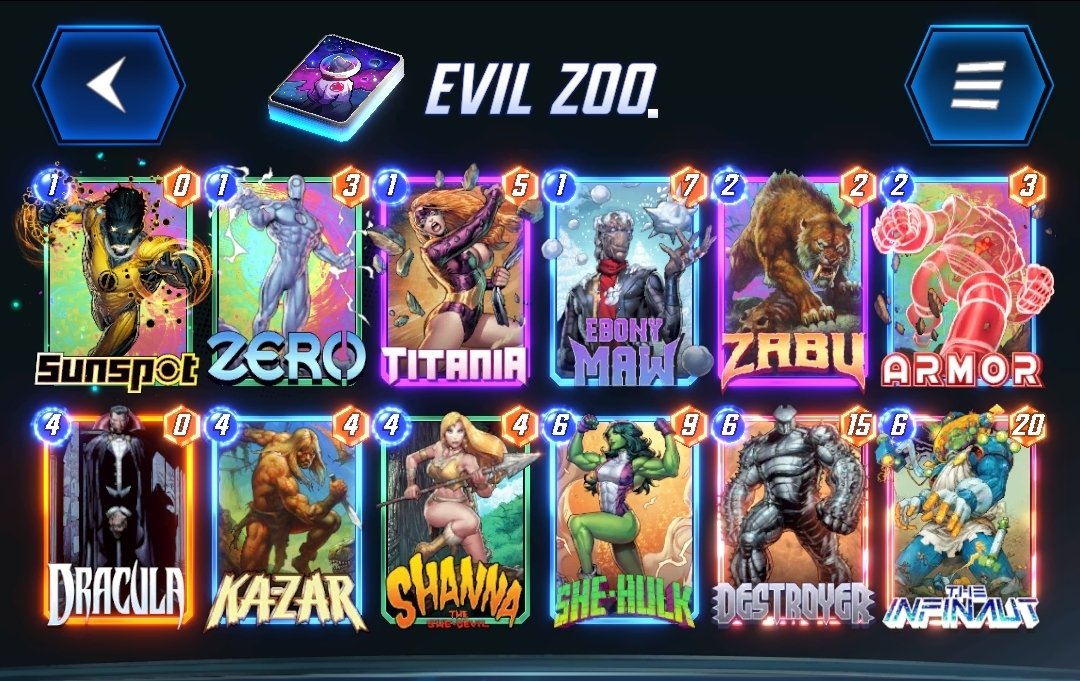 ryanphone19's tweet photo. Made Infinite for the first time! @ACozyGamer 's Evil Zoo deck taking me over the top after some Surfer Move and Sera Monkey @MARVELSNAP https://t.co/reyWrR9xbJ