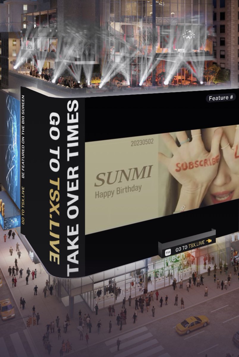 Sun_Miracles's tweet image. 【SUNMI 2023 B-DAY PROJECT】

NYC Times Square Take Over

🕒 May 1st, 9:15-9:30 pm (EST)

📸Two 15s‘ celebrating video will occur within the scheduled time frame.

*Anyone is welcome to post photos &amp;amp; videos🤟🏻

❤️‍🔥produced by CN SUNMIBAR❤️‍🔥 @miyaohyeah

#宣美 #SUNMI #선미 #MIYANE