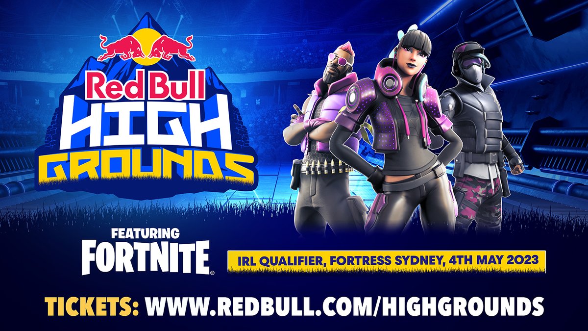 UTS Esports Club members! 🎮🔥 We've partnered with Red Bull for an epic live Fortnite event: Red Bull High Grounds! 🏆💰 Join the qualifiers at Fortress on May 5th and compete for a share of $50K. Visit redbull.com/highgrounds for info. 🚀 #RedBullHG #FortniteANZ #UTSEsports 🕹️
