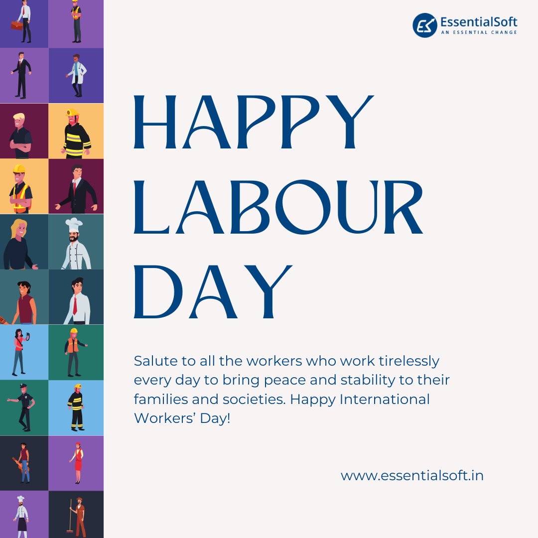 EssentialsoftT's tweet photo. Labour Day, also known as International Workers' Day, is a holiday that is celebrated in many countries around the world on May 1st. The day is dedicated to the celebration of the contributions and achievements of workers and the labor movement.

#mr_reporting_app #Labour https://t.co/4BVRtzoKwj
