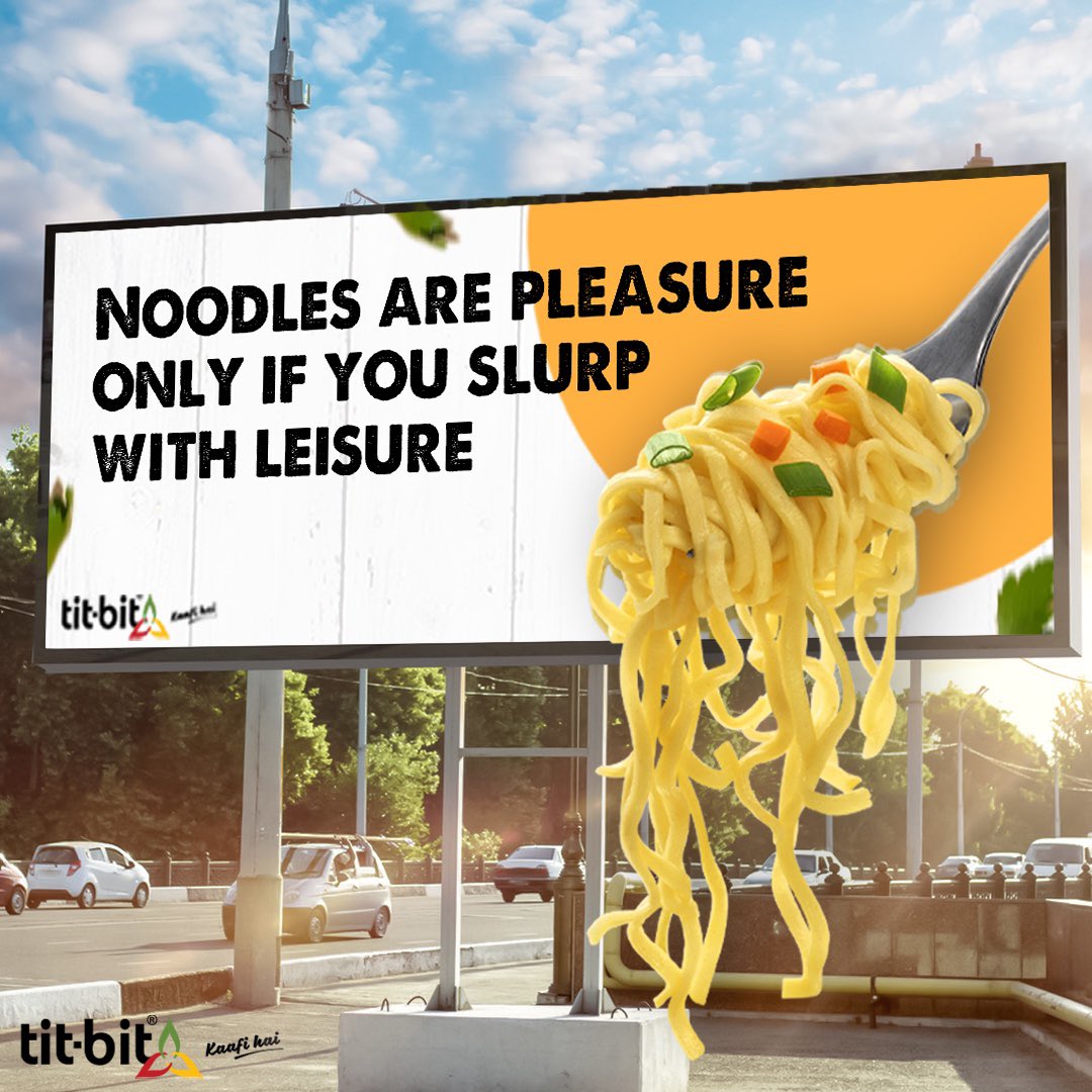 Stay cautious of your eating speed. Slurp it slowly and enjoy every bite of it. 

#TitbitSpices #Titbit #KaafiHai #noodles #noodleslovers #slurp #slurpynoodles #enjoy #tasty #delicious😋 #streetfood #tastegood #tastymasala #food #chinesefood #noodlesmasala #tastynoodles #foodie