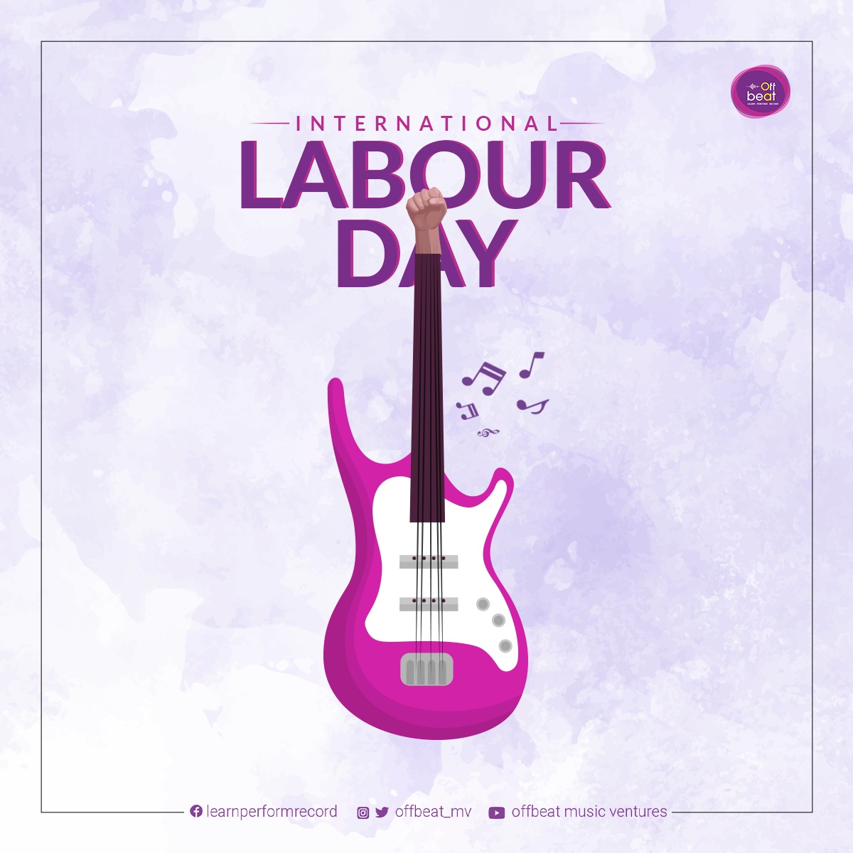 offbeat_mv's tweet photo. Happy #LabourDay to all musicians and artists!

Keep creating and sharing your talents with the world, and may your music bring joy and inspiration to all who hear it✨ 

Let your artistic efforts be appreciated today and  every day🎶🤩

#OffbeatMusicVentures #May1 https://t.co/nxynAkEF2I
