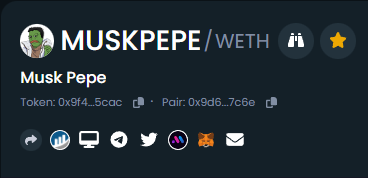 MuskPepe's tweet photo. Dextools updated and check out our new site! 
https://t.co/vQQGGuKfco https://t.co/trHS5iFESP