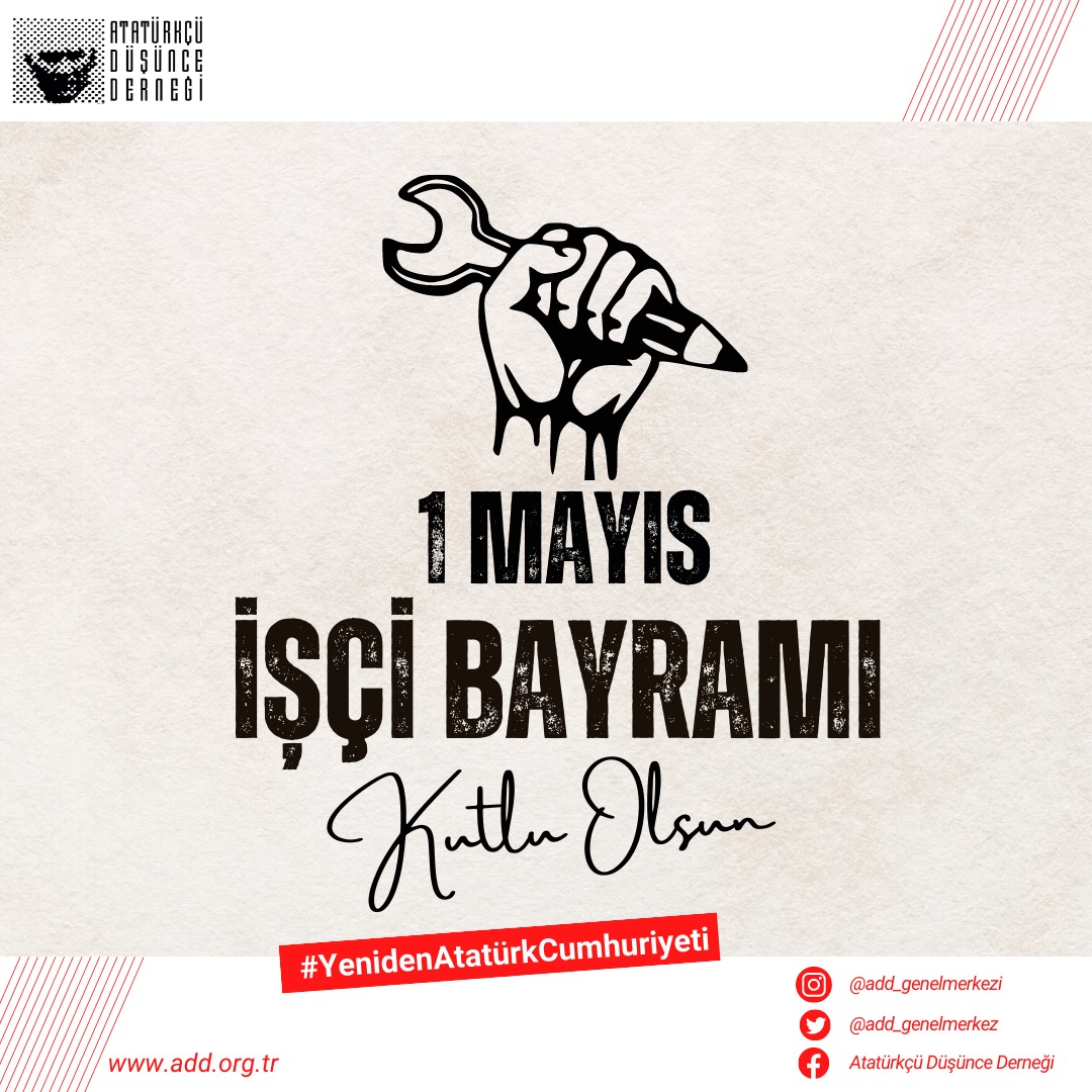 add_genelmerkez's tweet photo. #1MAYIS
#1MayisİsciyeBayramOlsun 
#YenidenAtatürkCumhuriyeti https://t.co/NArykQxUNG