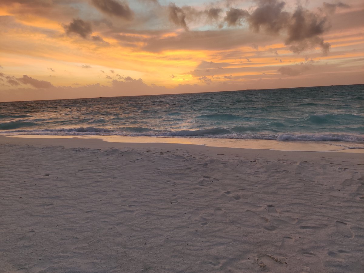 hungryexplorer_'s tweet photo. Sharing photos of a mesmerizing view sea in the Maldives during sunset. Truly a visual Journey to paradise.

#sunset #nature #photography #sky #travel #love #sunsetphotography #naturephotography #maldives #meeru #paradise #beach #beachlife #sun #island #sea https://t.co/0t69GpuJ6I
