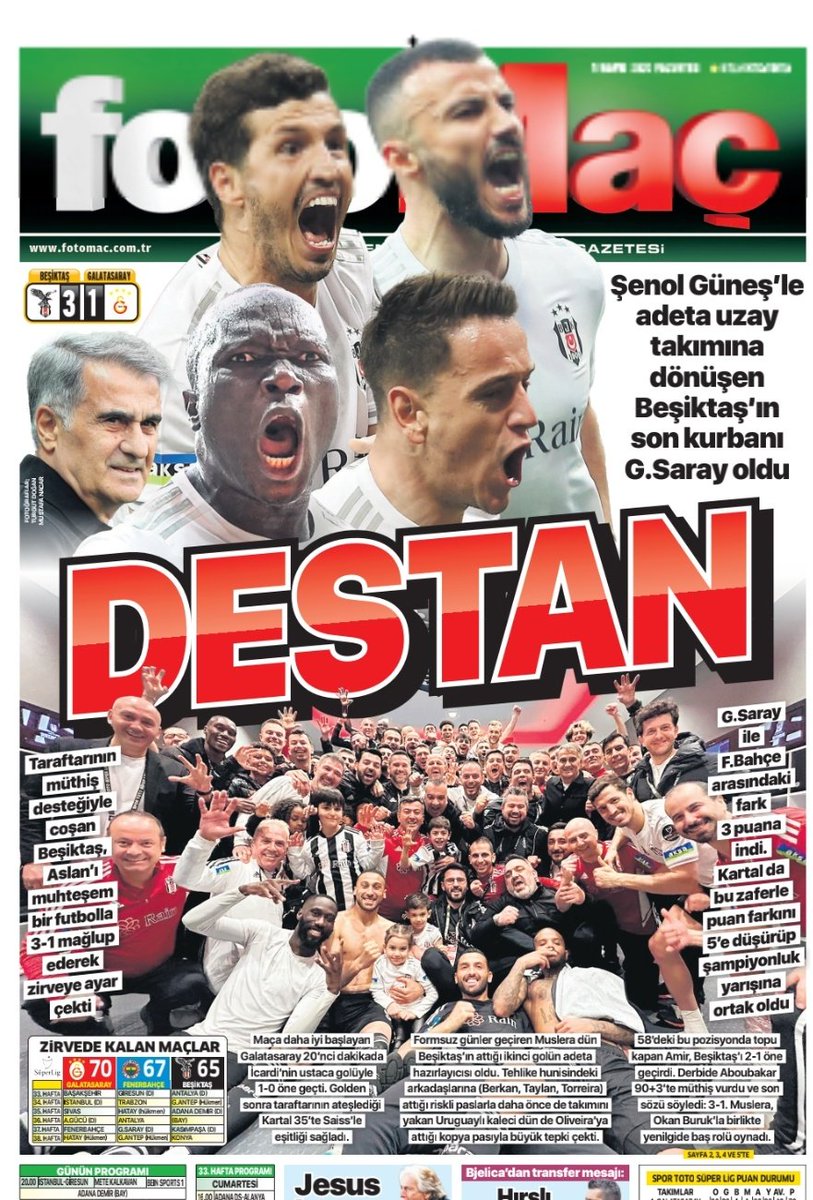 Tebrikler Beşiktaşım.