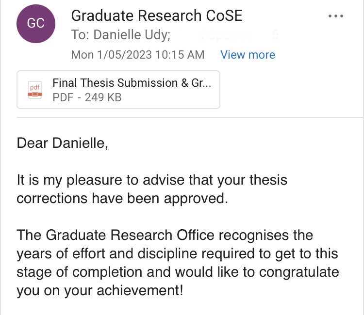 Dr Danielle Udy tweet media