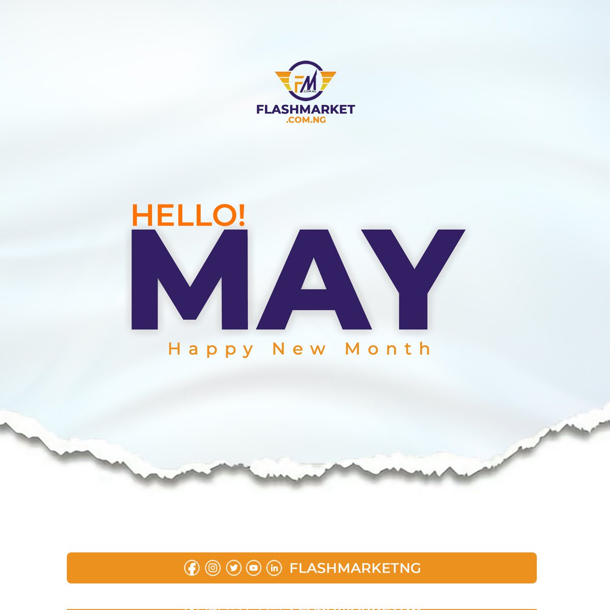 flashmarketng's tweet photo. Welcome May! 🎉

We're excited to bring you new products, deals, and exciting shopping experiences this season.

Shop with us for competitive prices, fast shipping, and excellent customer service.

Thank you for your continued loyalty and support!
#WelcomeMay #NewProducts #FMN https://t.co/Gj1PKhRZQc