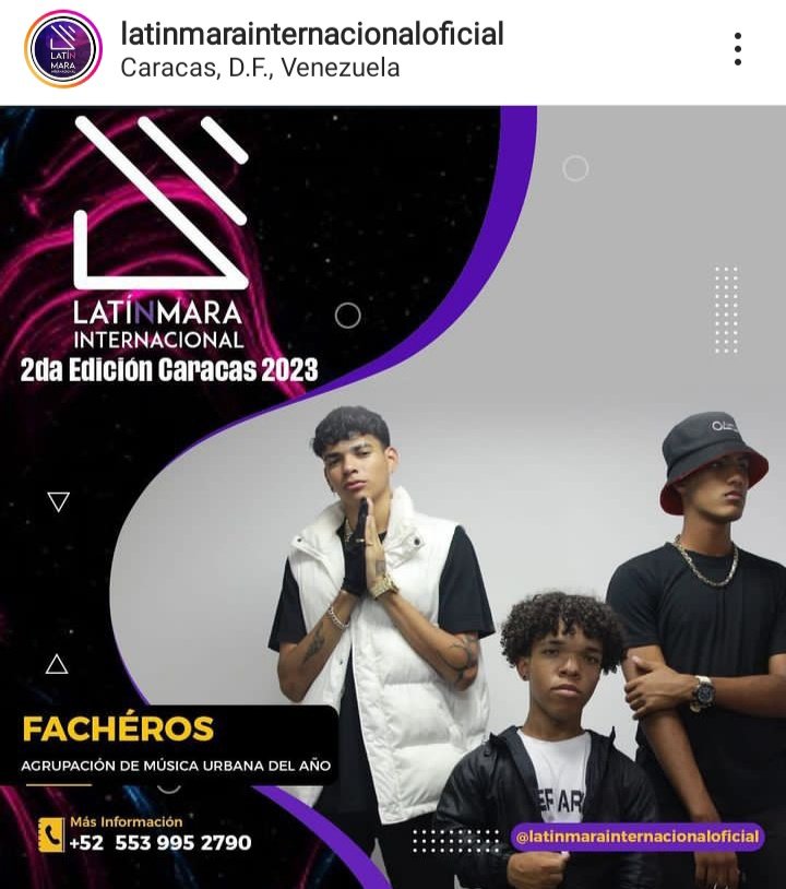 Facheros2022's tweet photo. .@Unionradionet Fªchérø$🥀🐉 Agrupación de #MusicaUrban de #Petare #Miranda Nominados a los Premios #LatinMaraInternacional
Contamos con tu Apoyo  
https://t.co/F9qFX4Bkfk https://t.co/amQ2pPiBFJ