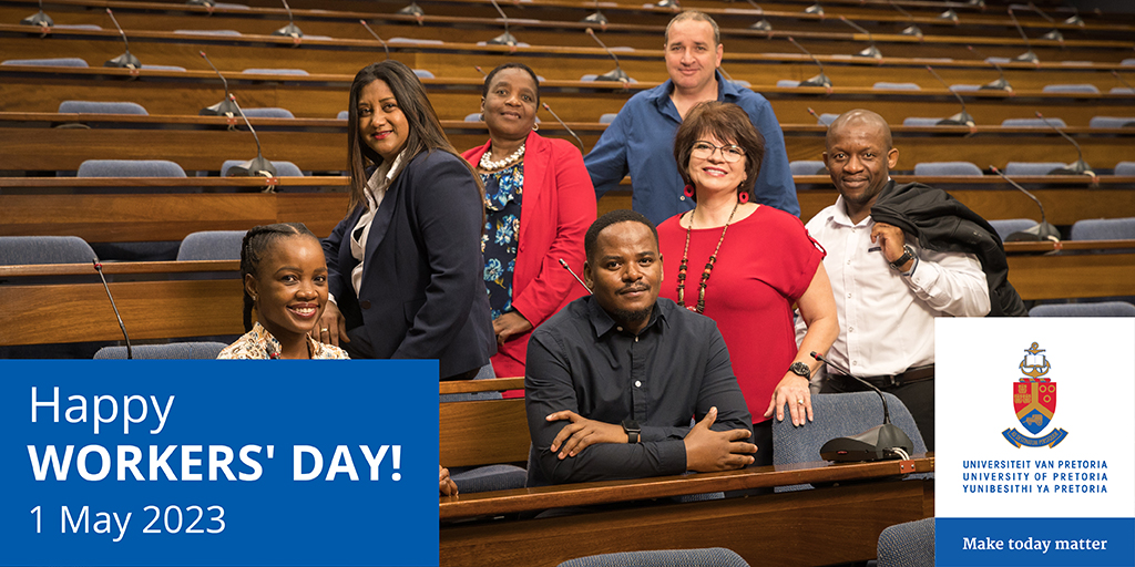 UPTuks's tweet photo. "UP values the diversity of its staff and students. We aim to be a transformed, inclusive and equitable university," said Prof Tawana Kupe, VC and Principal. Read more: https://t.co/kRuuNBO530

#HappyWorkersDay #UniversityOfPretoria https://t.co/ducgEm8HzR