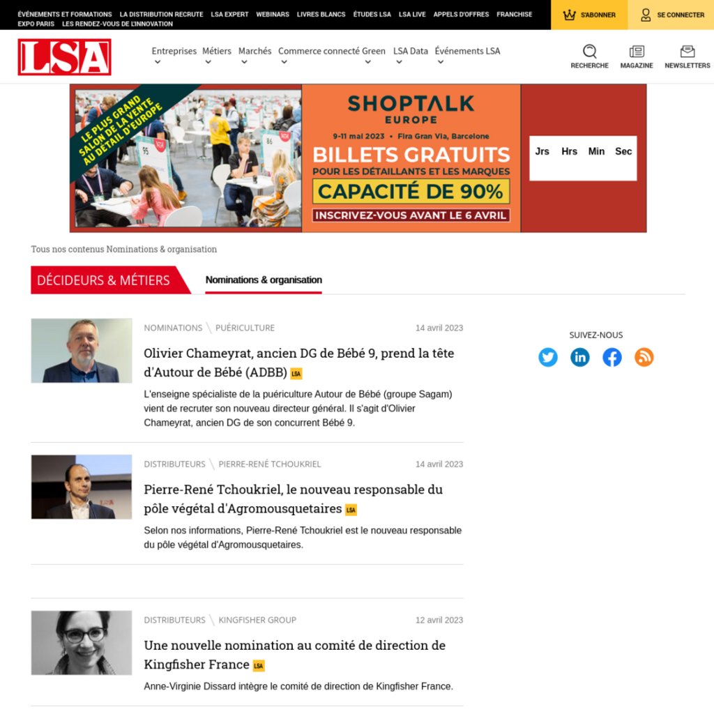 #LundiCaBouge, pour bien commencer la semaine, voici les dernières nominations #FMCG #Retail #Conso - #Recrutement ift.tt/kqhwD1b