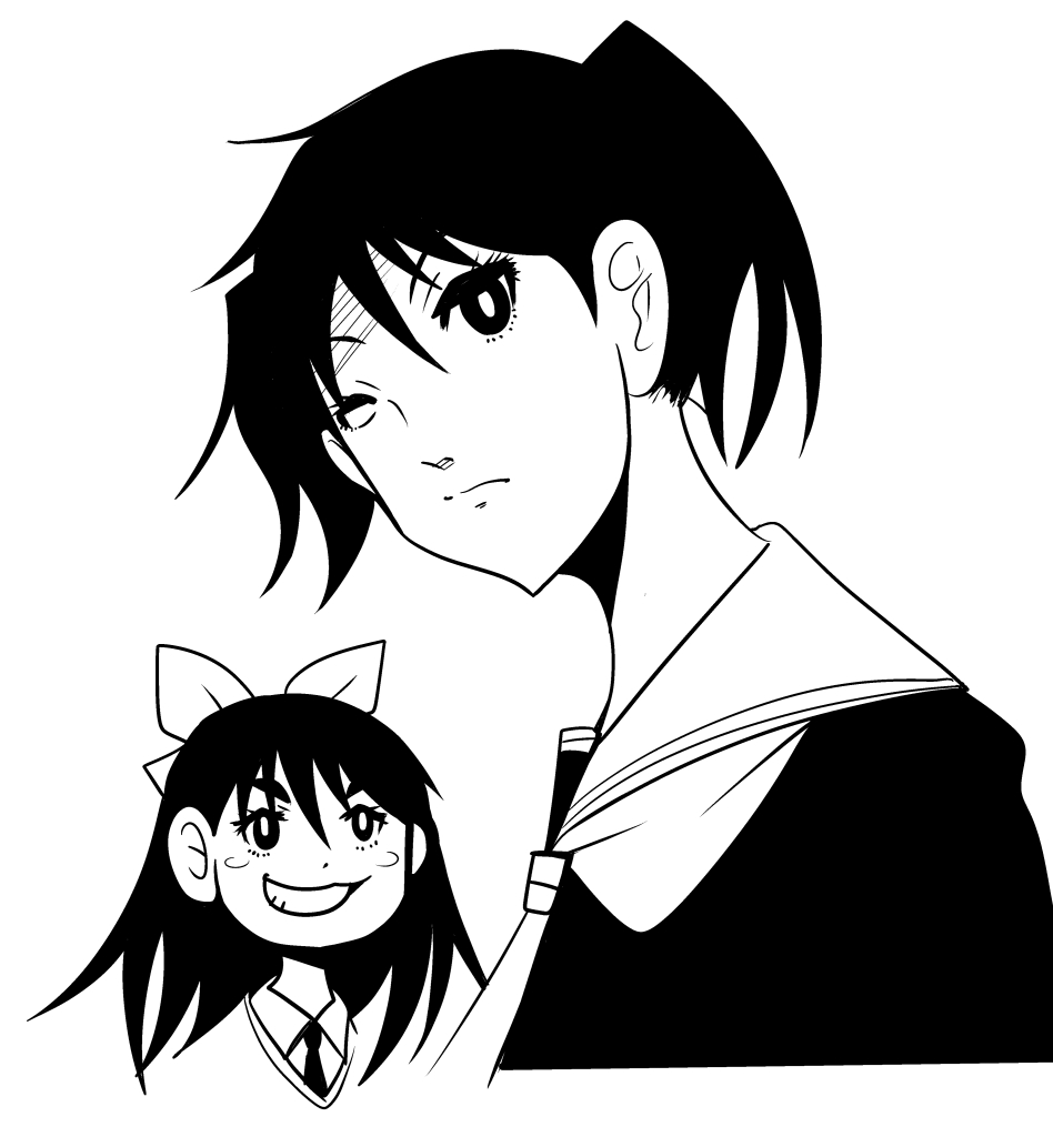 #普段と違う絵柄を実験してみるタグ  羊とルイ