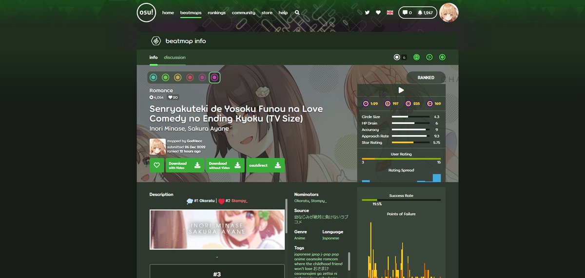 #3 ranked!

tysm to @okoratu and @stompy_osu for the nominations and <a href="/Crysisters_suki/">Crysisters</a>, <a href="/Armada_Osu/">Armada</a>, and <a href="/imtilda/">a squiggly line △</a> for the gds!!