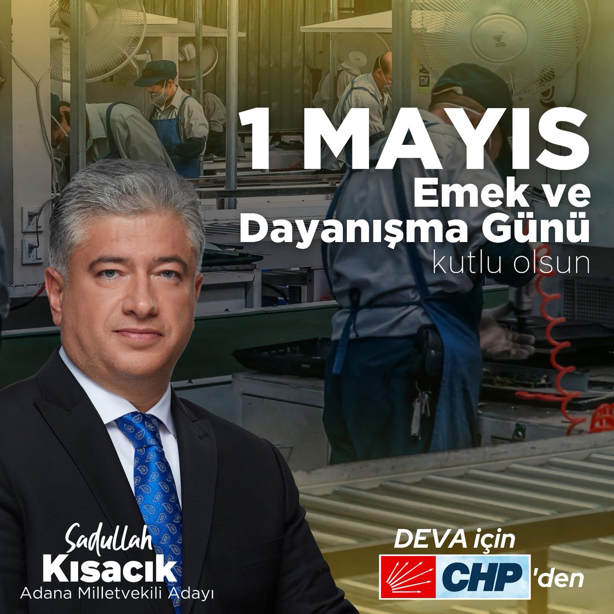 Emeğinin,
Bileğinin,
Alın terinin, 
Akıl terinin hakkı ile çalışıp, akşam evine helal ekmek götürenler için hergün bayramdır. 
Ekmeğini emeği ile kazanan tüm emekçi kardeşlerimin 1 Mayıs İşçi Emek ve Dayanışma bayramını kutluyorum.