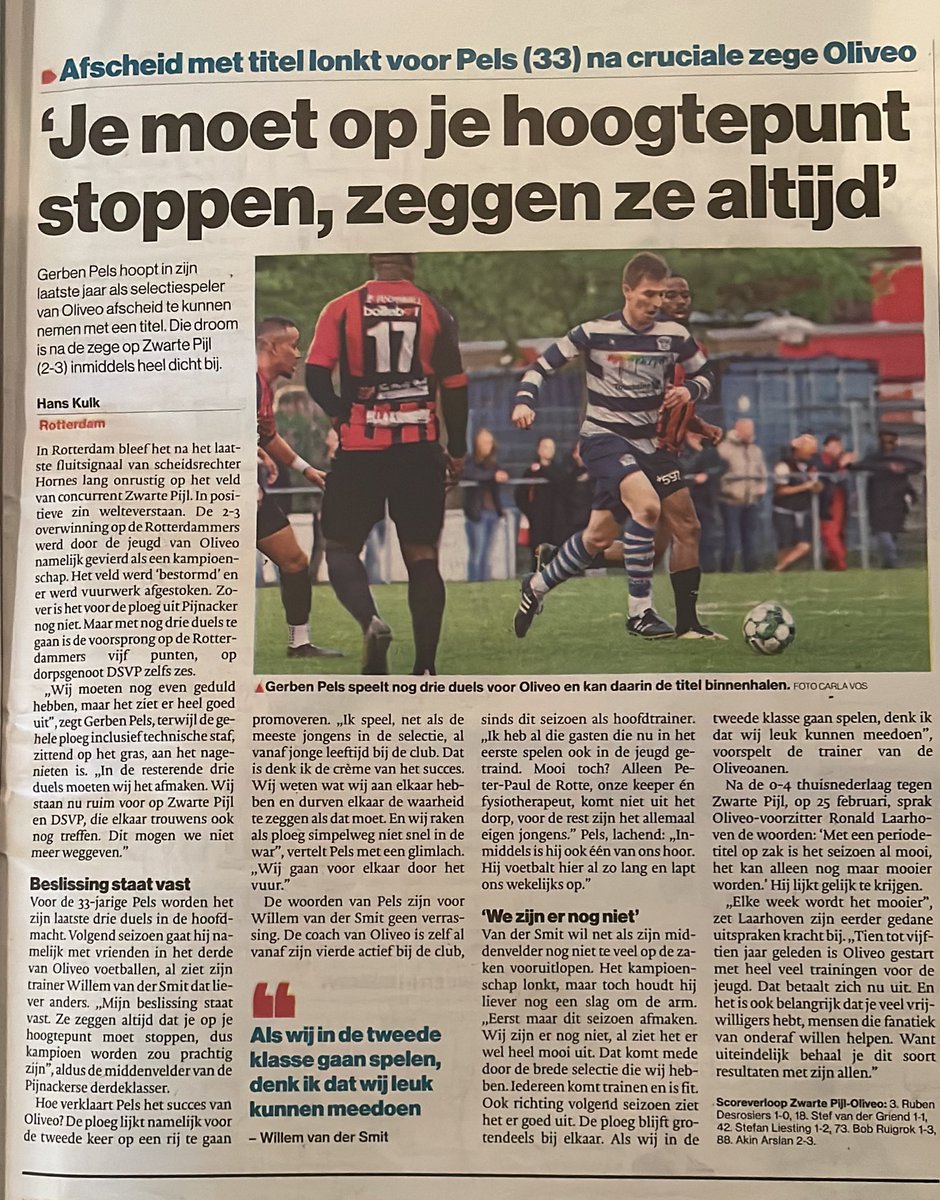 Oliveo Voetbal tweet media
