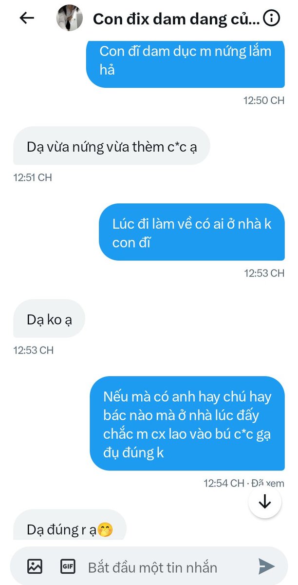 Dat090909090909's tweet photo. Con đĩ @condidamduccuaa mới dùng twitter mà đã dam dục đến như vậy r ko bt dùng lâu như nào nhỉ? Chắc thành bồn chứa tinh luôn quá 🤣😂🤣 https://t.co/WdIWRSLonJ