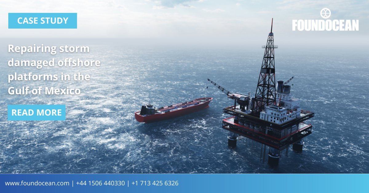 FoundOcean's tweet image. Weather conditions offshore can be particularly harsh. 

Read about our repair of an Oil &amp;amp; Gas platform which suffered storm damage in our recent case study. 

foundocean.com/news-resources…

#offshoreinfrastructure #oilandgas #casestudy