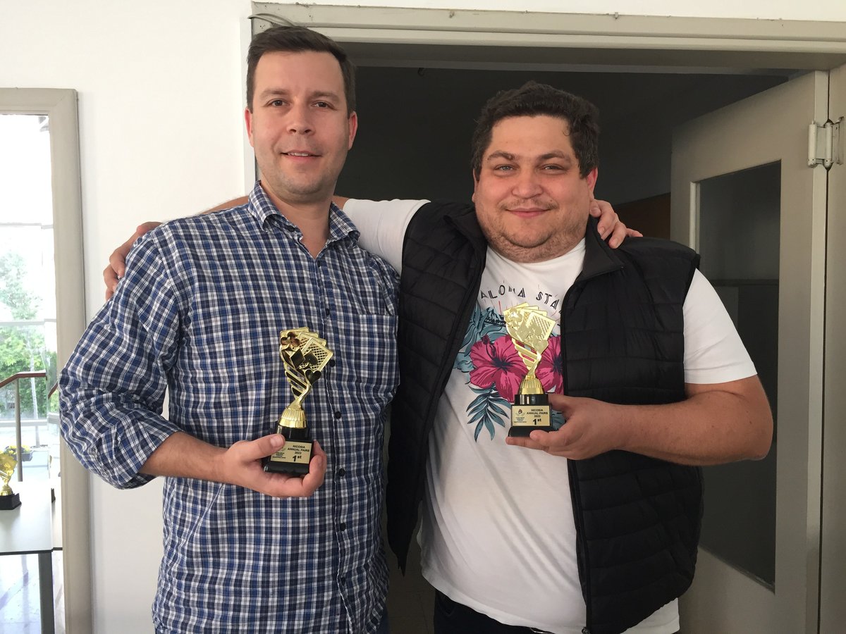 cyprusbridge's tweet photo. RESULTS OF THE NICOSIA ANNUAL PAIRS 2023
 1st    Oleg Shaposhnikov &amp; Maksym Soldatov   
 2nd   Themis Rouvis &amp; Kyriakos Panagiotou      
 3rd Frosso Tillyris &amp; Vasilis Ioannou  
CONGRATULATIONS TO THE WINNERS! https://t.co/TOtL035uCO