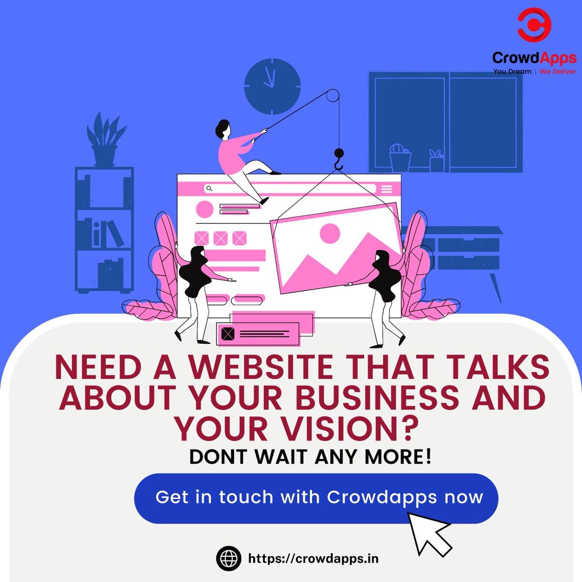 apps_crowd's tweet image. Ready to take your business to the next level? Let your website speak for you and showcase your vision!

To know more,visit: crowdapps.in

#crowdapps #healthcare #technology #healthsystem #healthcaresoftware #informationtechnology #crowdappstechnology #healthcareapp