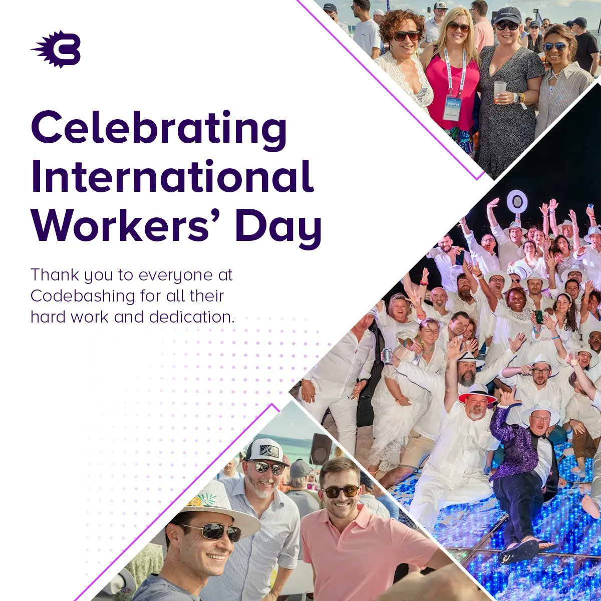 Codebashings's tweet image. Let’s celebrate International Workers’ Day 💼
We would like to thank everyone at Codebashing for all their hard work and dedication. We have achieved so much this year and look forward to what the rest of 2023 brings.
#InternationalWorkersDay #ThankYou #Codebashing