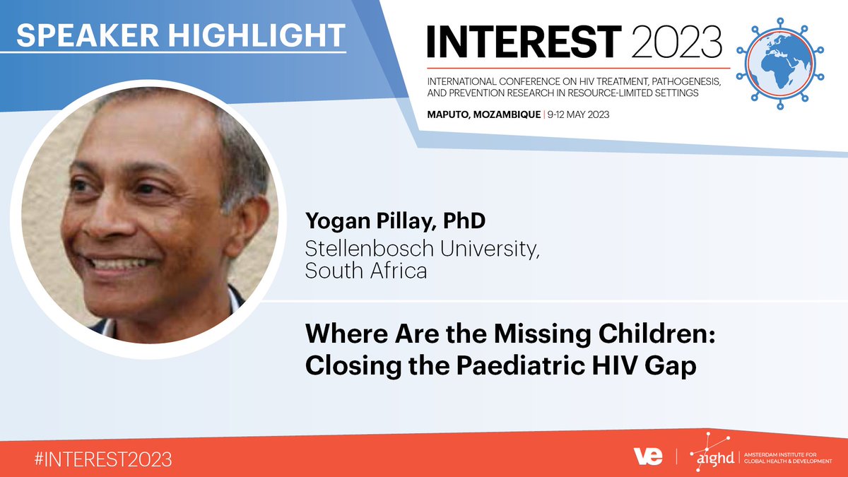 INTERESTconf's tweet photo. ➡️SPEAKER ANNOUNCEMENT⬅️
Dr. Yogan Pillay (@ygpillay) will discuss the #paediatric gap in caring for children with #HIV at this year's #INTERESTconf.
@aighd @Academic_MedEdu @StellenboschUni https://t.co/OOqWPvH5Uw