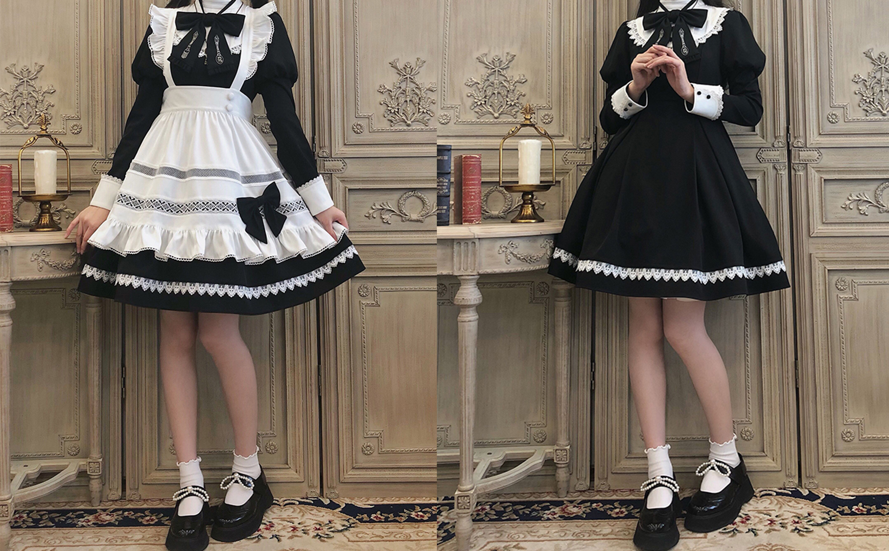 Alice girl エペティスepetice メイド服 受注予約~12/3】ブリティッシュメイド エプロン付きワンピース