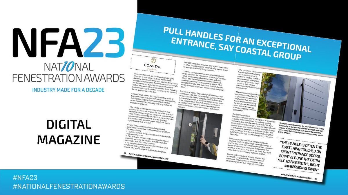 National Fenestration Awards (@natfenawards) on Twitter photo Check out the latest news from <a href="/Coastal_Group/">Coastal Group</a> in the latest edition of NFA Digital! issuu.com/fenestrationaw⦠#hardware #doors #NFA23 Check out the latest news from <a href="/Coastal_Group/">Coastal Group</a> in the latest edition of NFA Digital! issuu.com/fenestrationaw⦠#hardware #doors #NFA23
