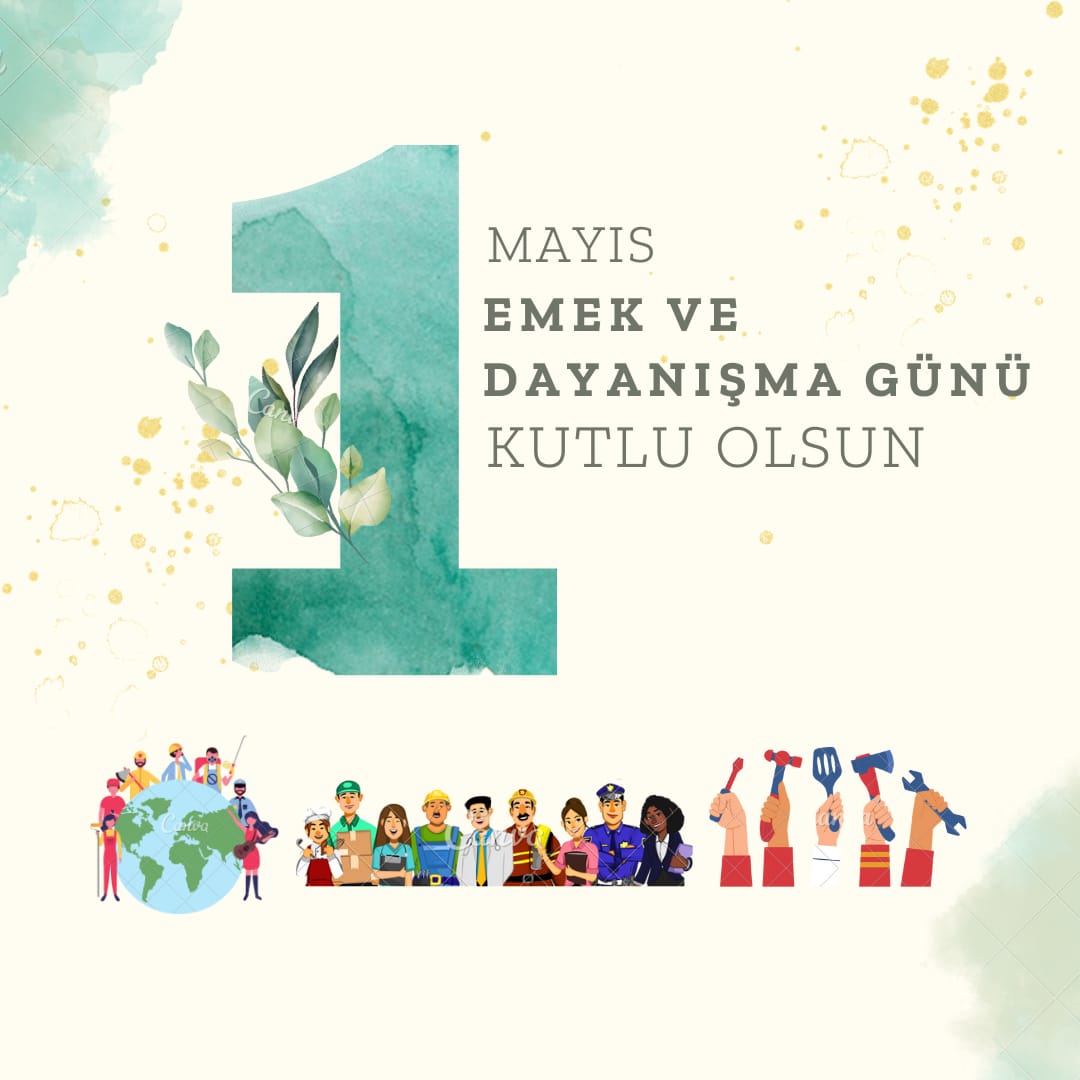 Emeği, mücadelesi ve alın teriyle ülkemizin gücüne güç katan tüm çalışanların 1 Mayıs Emek ve Dayanışma Günü kutlu olsun!